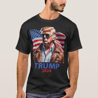 Camiseta Rojo azul Donald Trump 2024