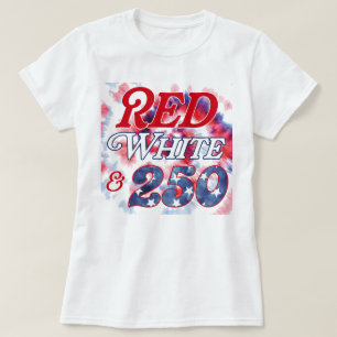 Camiseta Rojo Blanco & 250 teñido de nudos