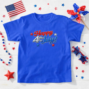 Camiseta Rojo Blanco Azul Patriótico 4 de Julio  