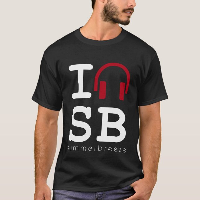 Camiseta rojo blanco de la brisa del verano (Anverso)