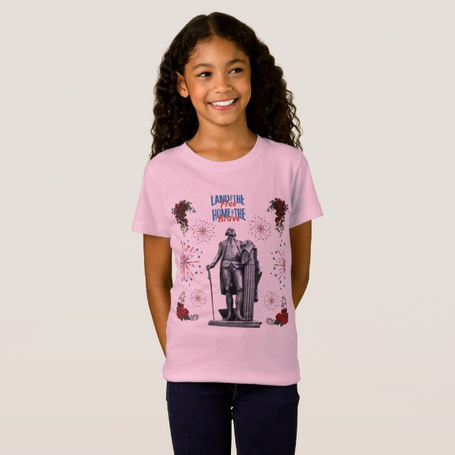 Camiseta Rojo Blanco Destello rosa claro (Anverso completo)