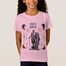 Camiseta Rojo Blanco Destello rosa claro