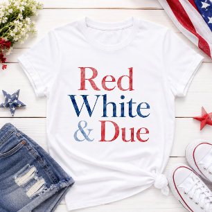 Camiseta Rojo Blanco & Esperado 4 de Julio Embarazo Mamá en