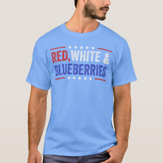 Camiseta Rojo Blanco y Arándanos Patriota Libertad 2025 niñ