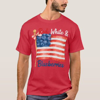 Camiseta Rojo Blanco y Arándanos Patriota Libertad American