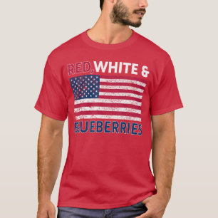 Camiseta Rojo Blanco y Arándanos Patriota retro