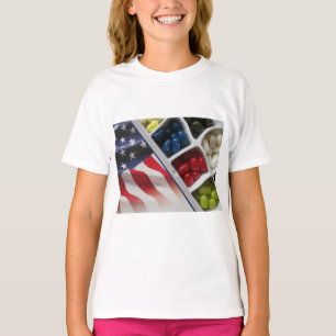 Camiseta Rojo blanco y azul de Estados Unidos
