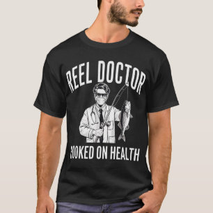 Camiseta Rojo Blanco Y Azul Preferiría Estar Pescando