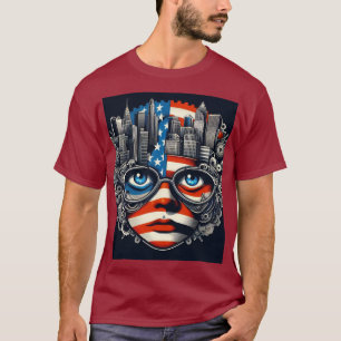 Camiseta ... **Rojo, Blanco y Moderno**