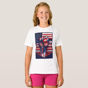 Camiseta Rojo, Blanco y Negrita