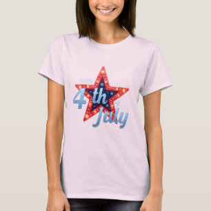 Camiseta Rojo, blanco y negrita: colección de impresión pat