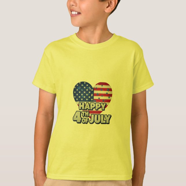 Camiseta Rojo, blanco y negrita: colección de impresión pat (Anverso)