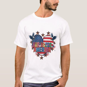 Camiseta Rojo, blanco y negrita: colección de impresión pat