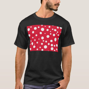 Camiseta Rojo brillante con la diversión blanca del verano