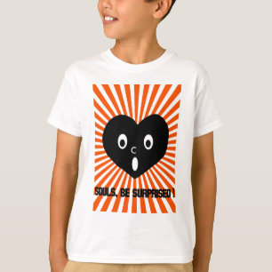 Camiseta rojo cardíaco y blanco