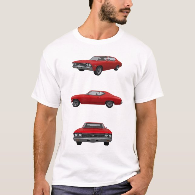 Camiseta Rojo Chevelle 1968 SS: (Anverso)