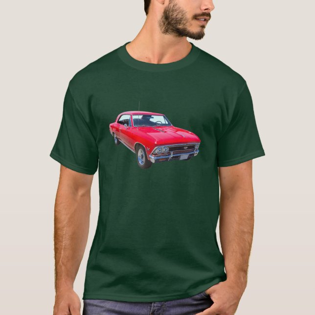 Camiseta Rojo Chevy 1966 Chevelle SS 396 (Anverso)