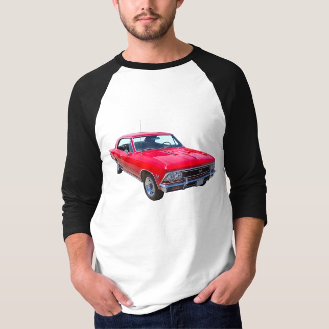 Camiseta Rojo Chevy 1966 Chevelle SS 396 (Anverso)