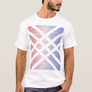 Camiseta Rojo contra azul
