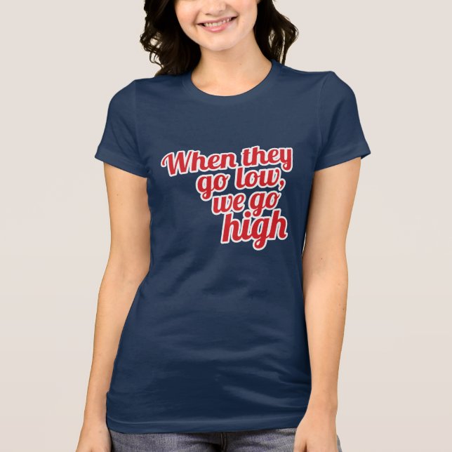 Camiseta Rojo Cuando bajan Votamos Alto 2016 (Anverso)