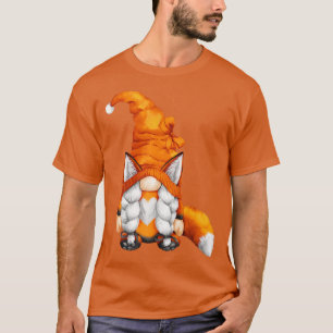 Camiseta Rojo Cubierto De La Abuela Gnome Para Los Bosques 