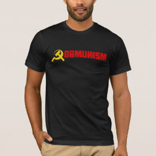 Camiseta Rojo de Bumpersticker - de Obamunism