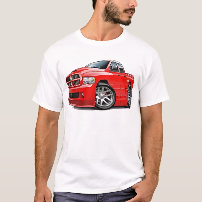 Camiseta Rojo de Dualcab del espolón de Dodge SRT10 (Anverso)