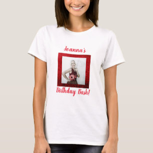 Camiseta Rojo de encargo de la celebración del fiesta del