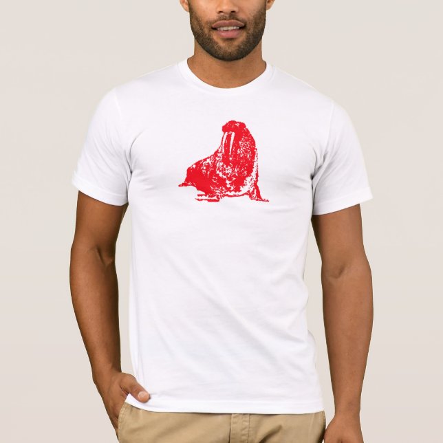 Camiseta rojo de la morsa (Anverso)