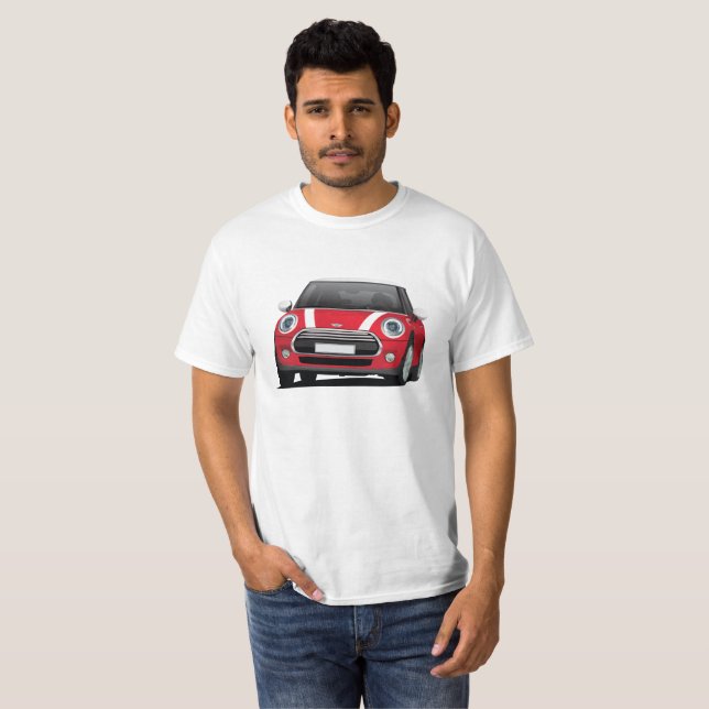 Camiseta Rojo de la portilla de M (F56) - blanco (Anverso completo)