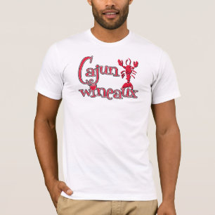 Camiseta Rojo de los cangrejos de Cajun Wineaux