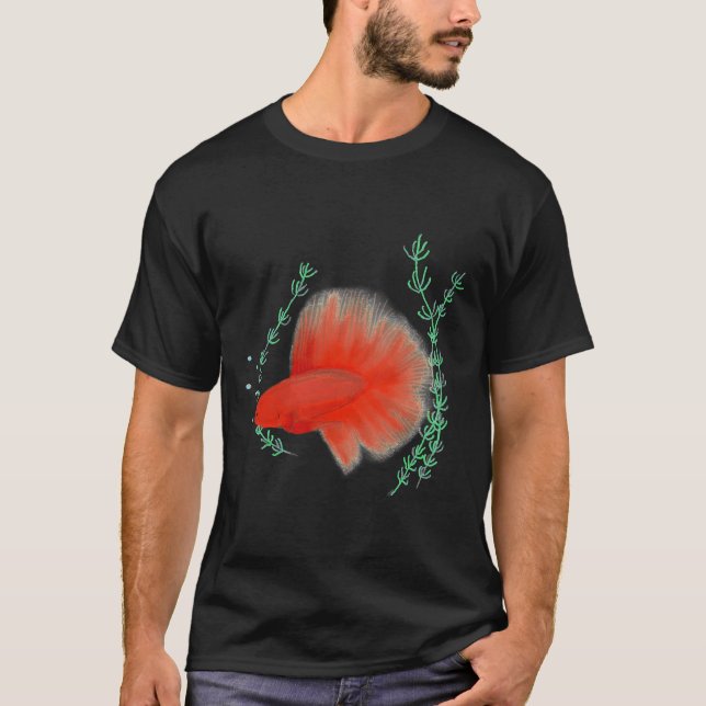 Camiseta Rojo de pez 2 (Anverso)