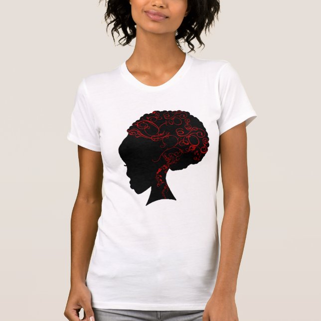 CAMISETA ROJO DEL AFRO (Anverso)