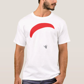 Camiseta rojo del ala flexible - paragliding