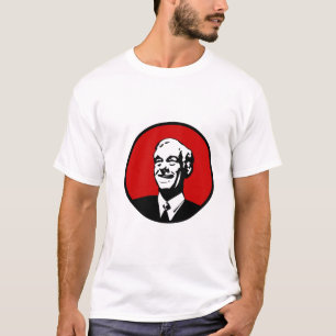 Camiseta Rojo del círculo de Ron Paul