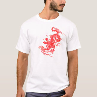 Camiseta rojo del dragón