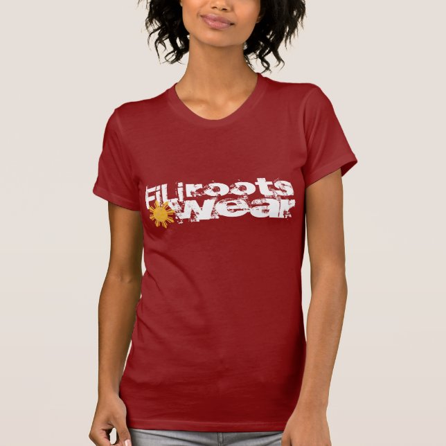 Camiseta rojo del filirootswear (Anverso)