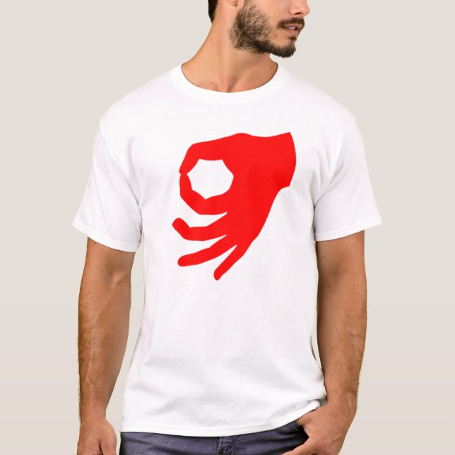 Camiseta Rojo del juego del círculo (Anverso)