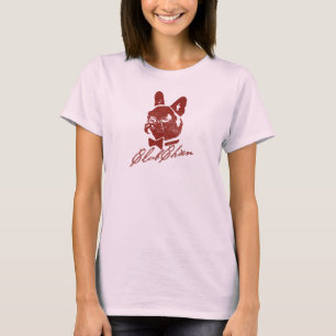 Camiseta Rojo del logotipo del vintage de CHIEN del CLUB