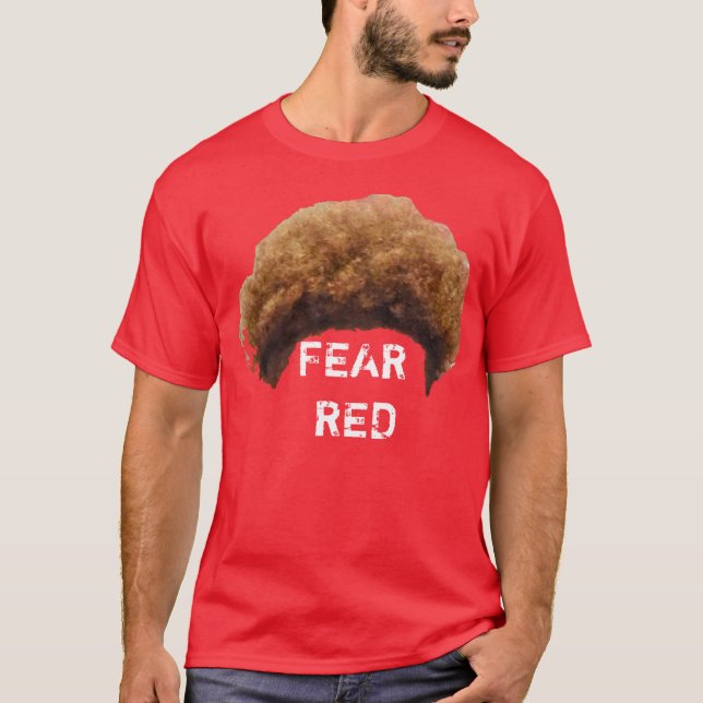 Camiseta Rojo del miedo de TBM (Anverso)