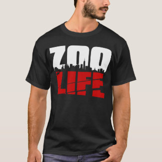 Camiseta Rojo del paisaje urbano de ZooLife