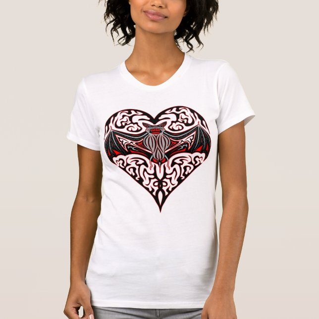 Camiseta Rojo del palo del amor (Anverso)