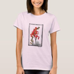 Camiseta Rojo del vintage