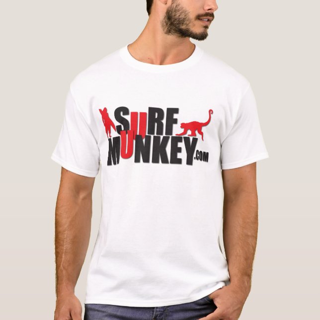 Camiseta Rojo - diseño #2 de la cartelera de Munkey de la (Anverso)