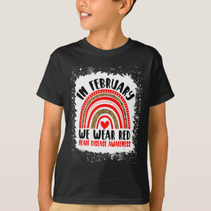 Camiseta Rojo En Febrero Nosotros Llevamos Rojo Conciencia