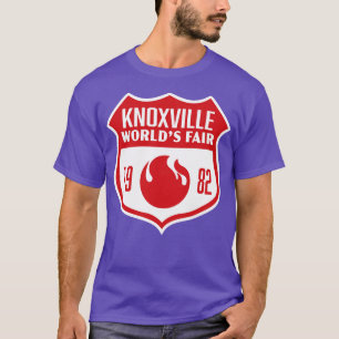 Camiseta Rojo Escudo Retro Feria Mundial de Knoxville de 19