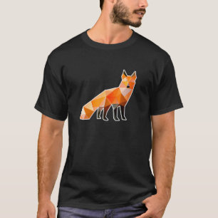 Camiseta Rojo Fox de bajo polígono animal