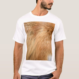 Camiseta Rojo Fox Fur Pattern Tile