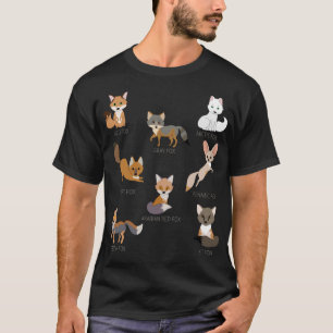 Camiseta Rojo Fox Kit Fox tibetano Fox Artic Fox