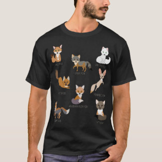 Camiseta Rojo Fox Kit Fox tibetano Fox Artic Fox